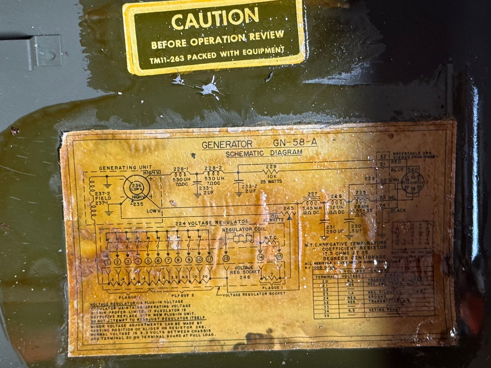 WWII Army Signal Corps Generator GN-58-A for Field Radios - 8