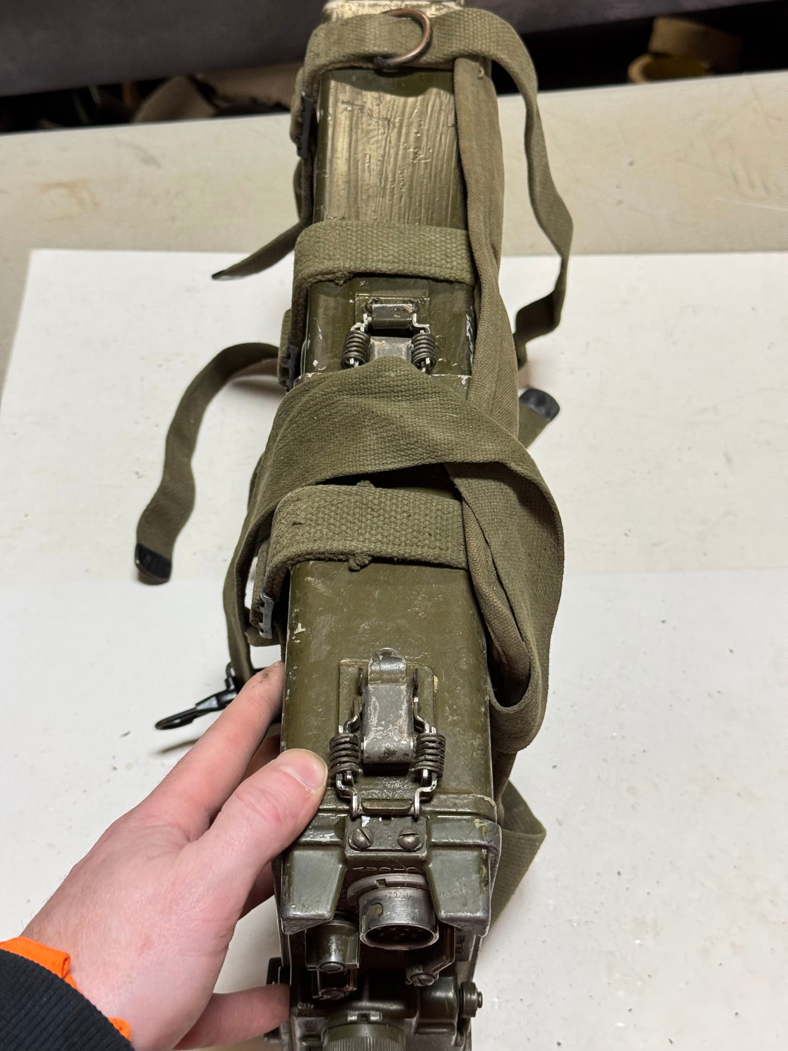 US Signal Corps AN/PRC-10 Backpack Radio, (3) Radios, and Antenna - 6