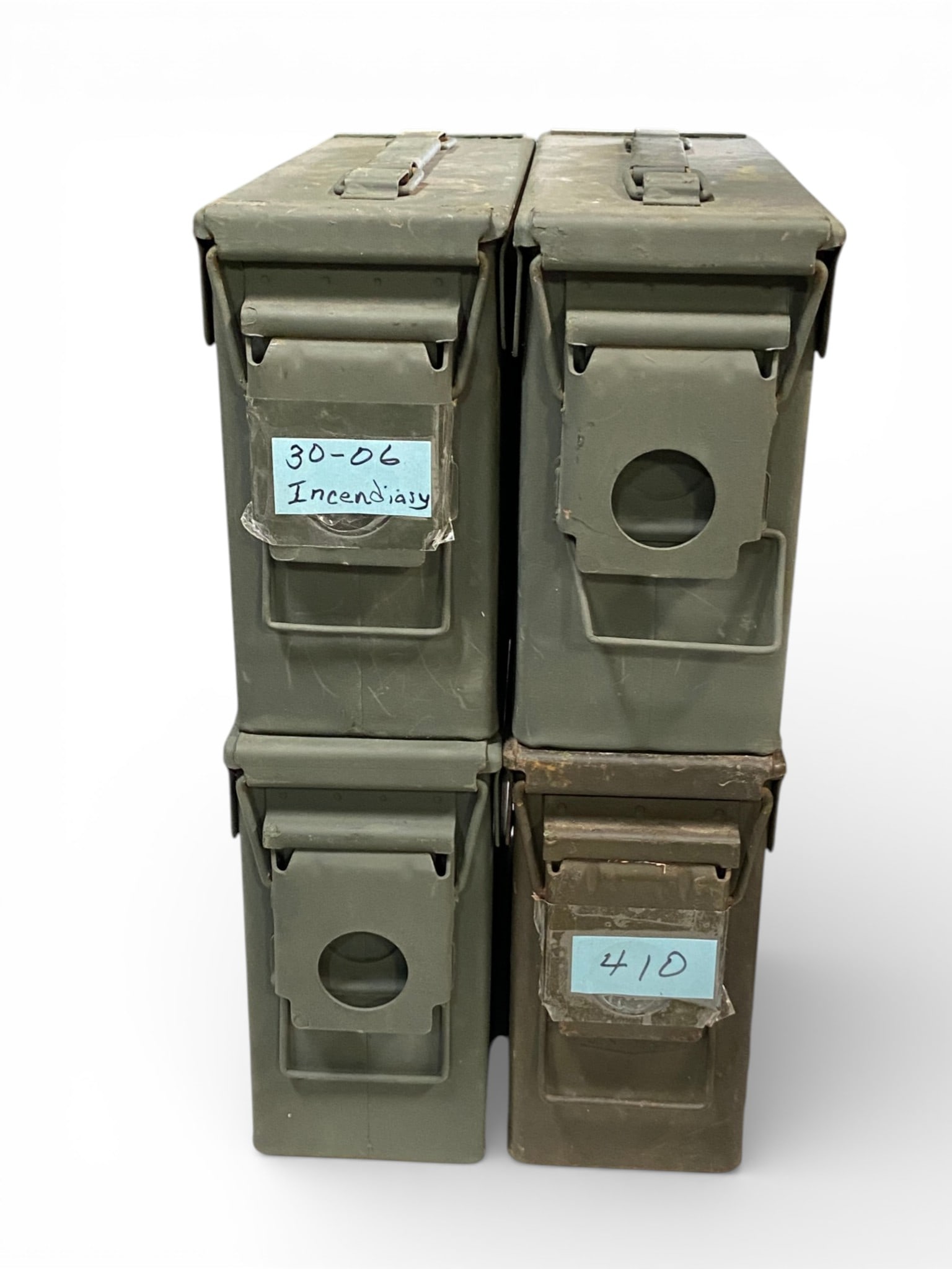 Lot of (4) 30CAL Ammo Cans: See Photos 