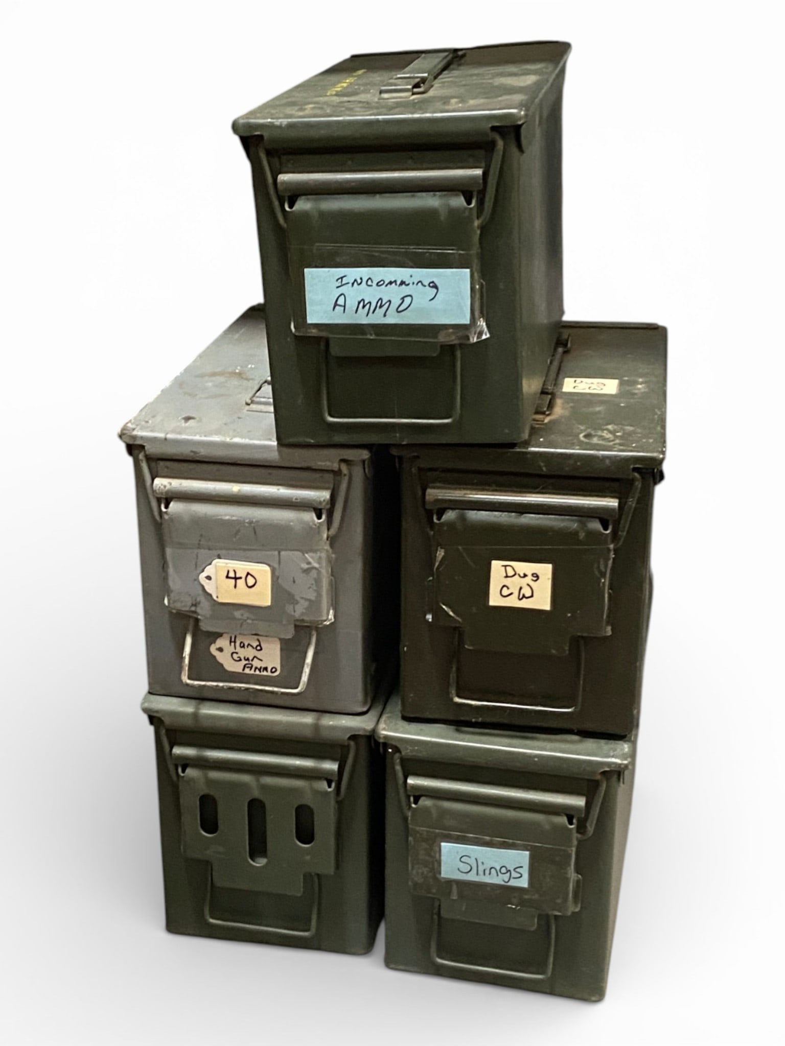 Lot of (5) 50CAL Ammo Cans: See Photos 