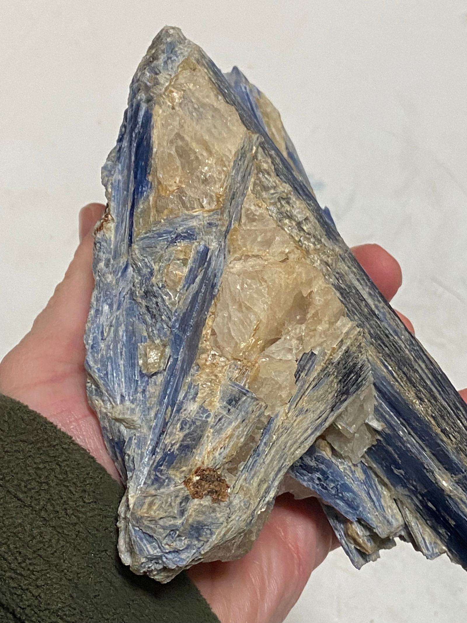 Nice Large Natural Blue Kyanite Quartz Crystal Cluster - 6