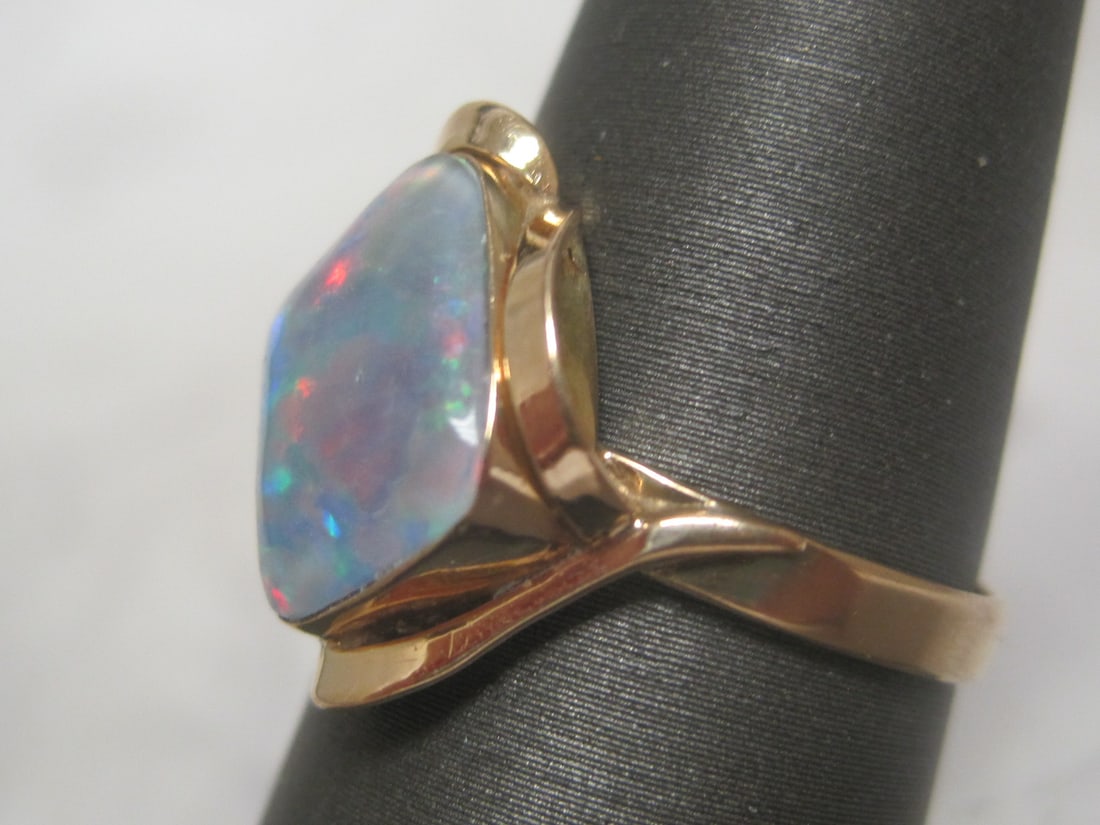 14k Gold Opal Ring - 2