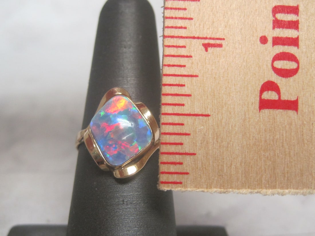 14k Gold Opal Ring - 4
