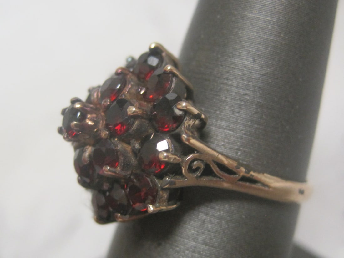 10k Rose Gold Antique Garnet Ring - 2