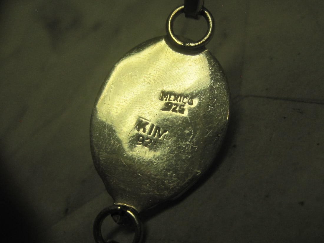 Sterling Silver Blue Cat's Eye Bracelet - 4