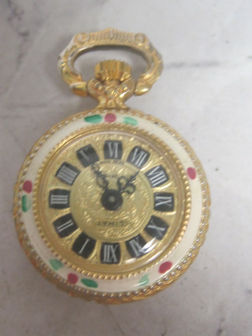 Limat Ladies Pendant Watch: Fancy case & dial, working