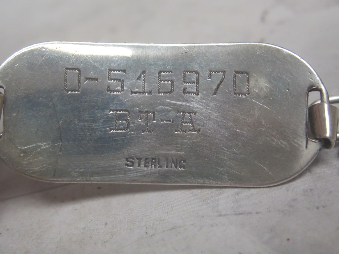 7" Scarce Bombers Pilot Wing Sterling Silver Bracelet - 4