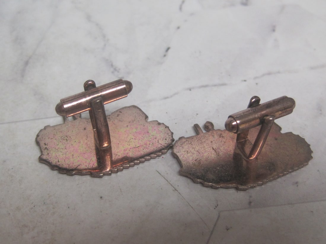 Allis Chalmers Figural Tractor Cufflinks - 3