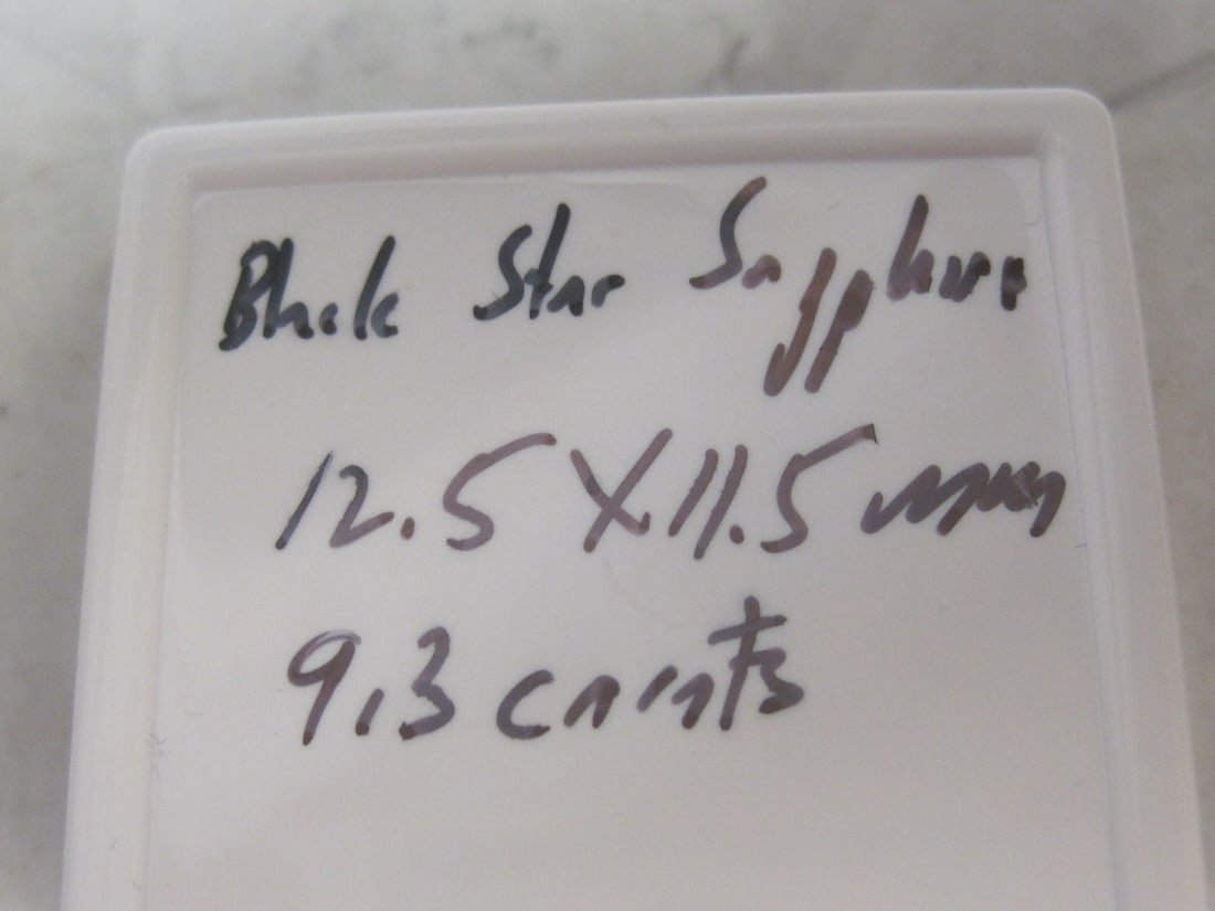 Black Star Sapphire Gemstone - 5