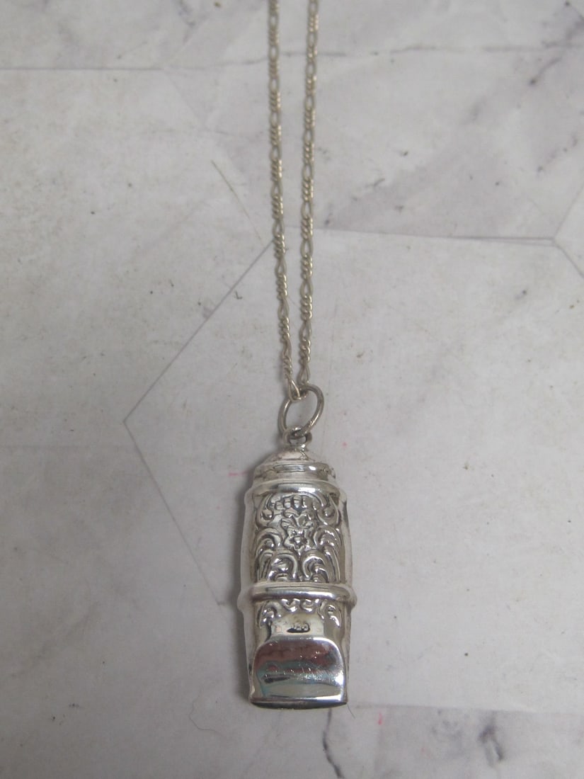 Sterling Silver Whistle & Chain (1 of 6)