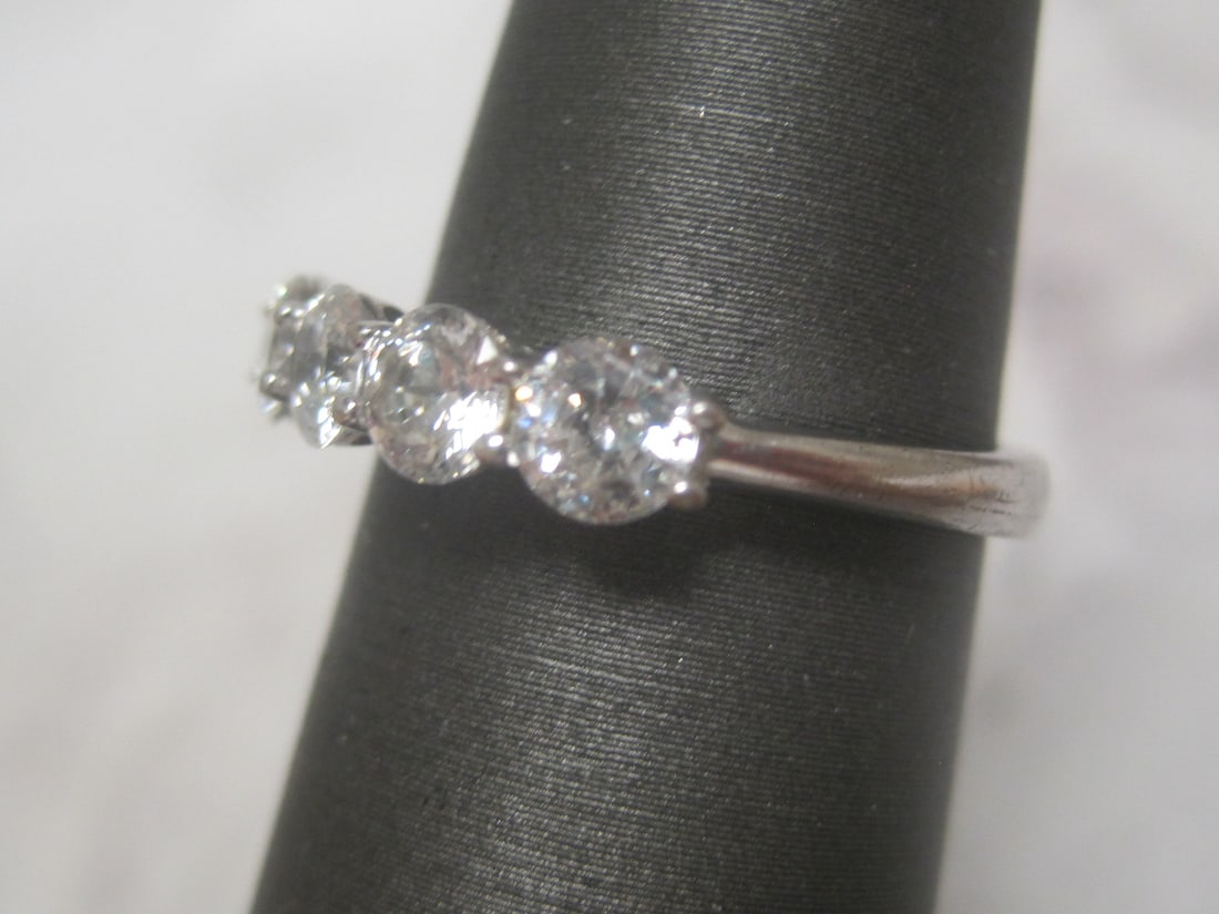 Fine Sterling Silver CZ Band - 2