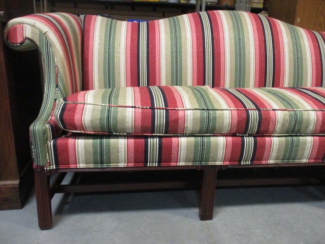 Upholstered Stripe 6 Foot Sofa - 6