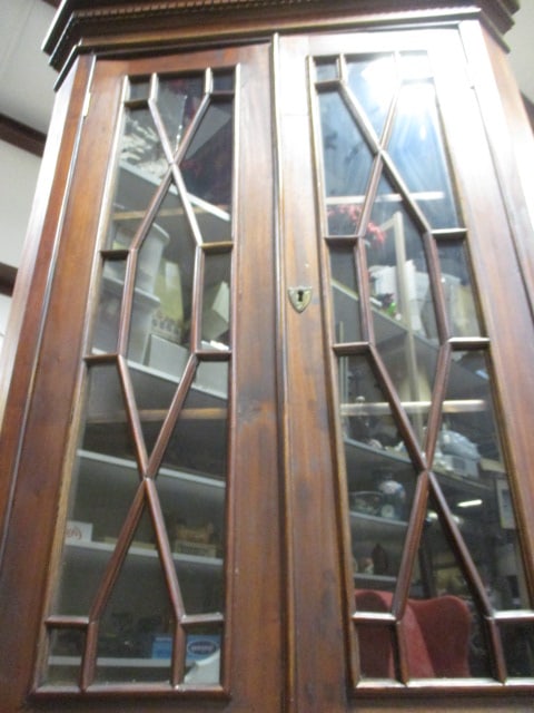 Corner Wood Cabinet - 10