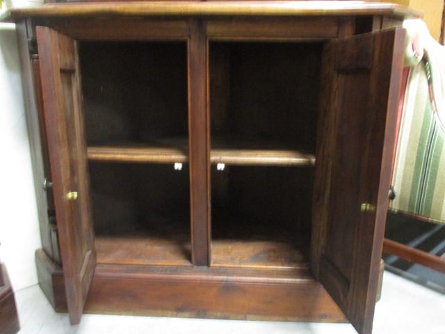 Corner Wood Cabinet - 12