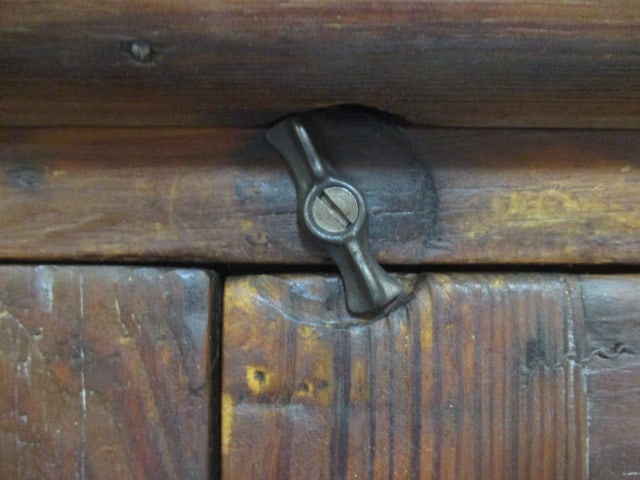 Wood Pie Safe w/Punched Tin Doors - 3