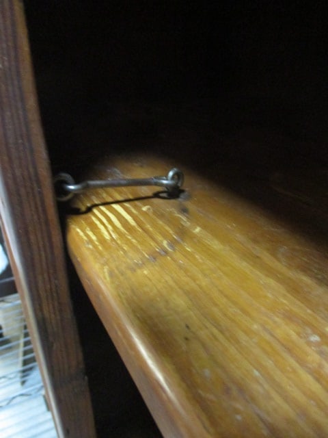 Wood Pie Safe w/Punched Tin Doors - 8