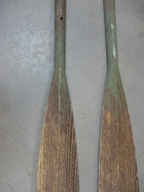Antique (PR) Wood Oars - 3