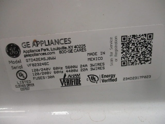 GE Front Door Dryer - 10