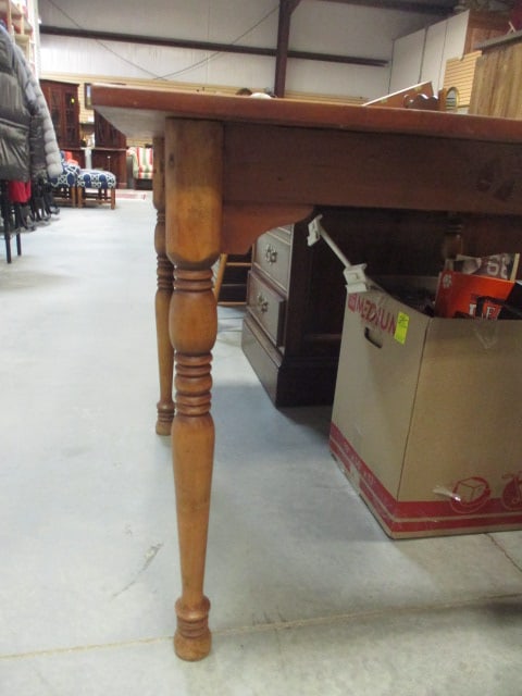 Vintage Wood Square Table - 3