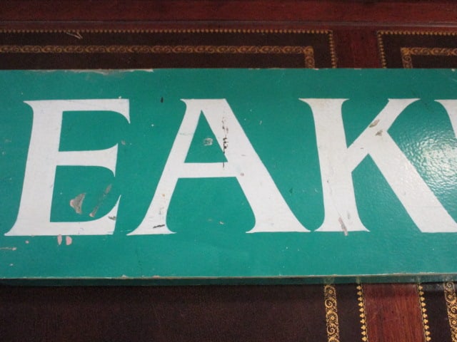 Breakfast Wood Carved Sign - 3