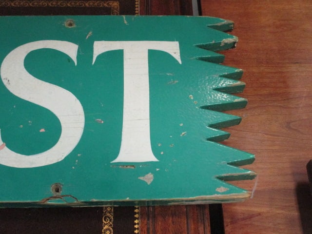 Breakfast Wood Carved Sign - 5