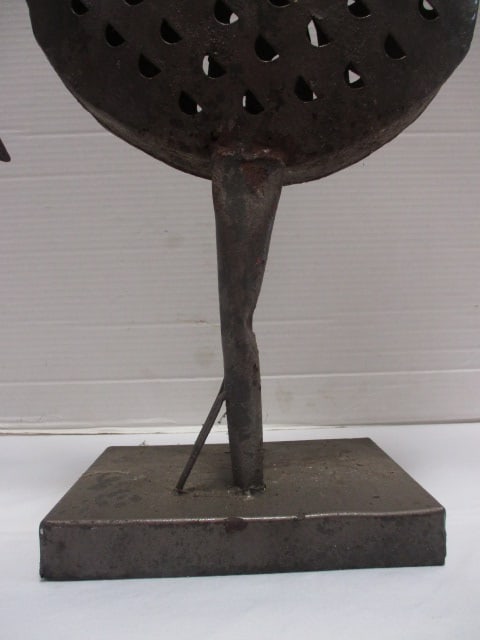 Metal Rooster on Metal Stand - 4