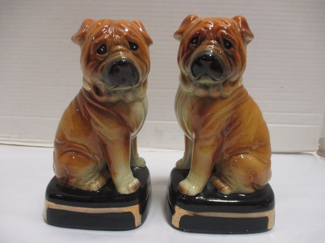 Shar Pei (PR) Bookends 8" & Dog Figurine (6 1/2") - 3