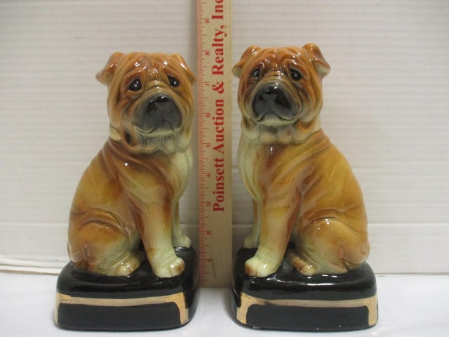 Shar Pei (PR) Bookends 8" & Dog Figurine (6 1/2") - 9