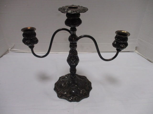 Triple Silverplate Candleabra (1 of 12)