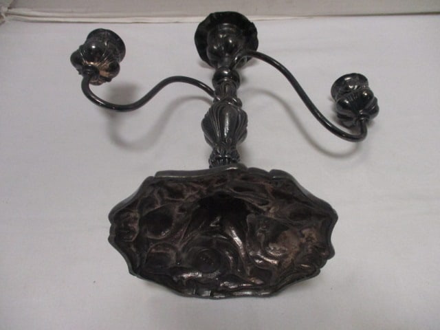 Triple Silverplate Candleabra - 5