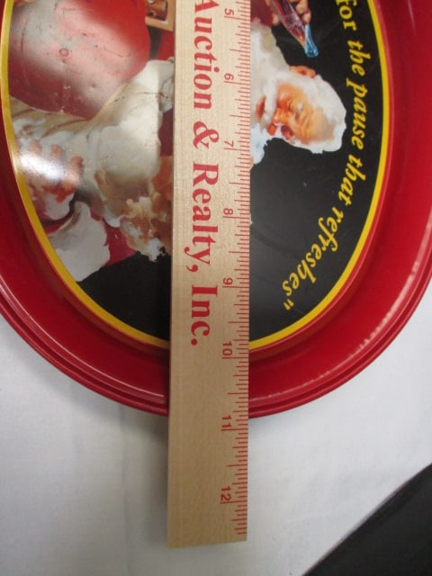 Coca Cola Oval Tray (11 x 8 1/2), Coca Cola Tin 6", & Partial - 13