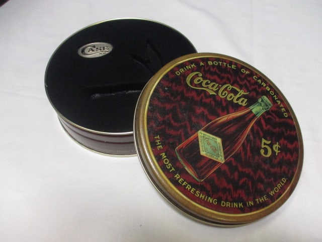 Coca Cola Oval Tray (11 x 8 1/2), Coca Cola Tin 6", & Partial - 8
