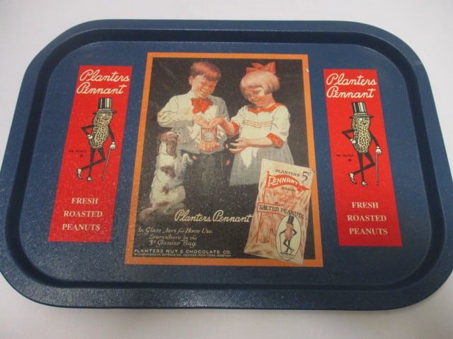 Planters Pennant Repro Metal Tray: 15 x 11 