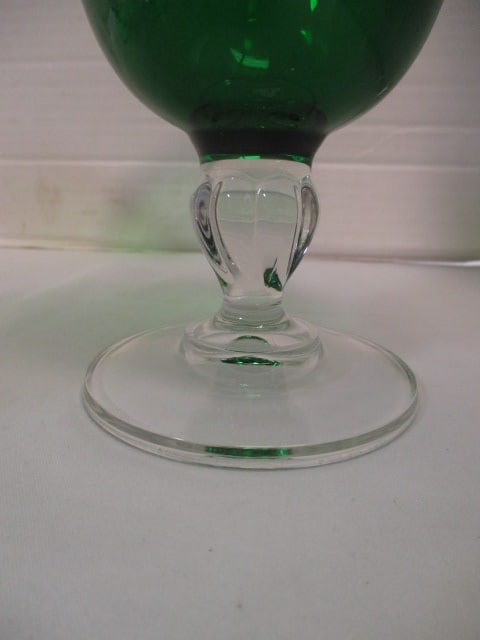 Green Water Goblets (Possibly Lenox) - 5