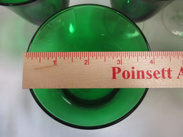 Green Water Goblets (Possibly Lenox) - 7