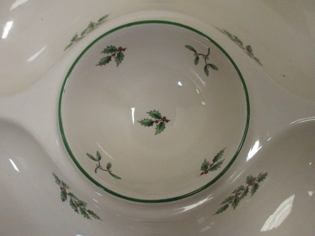 Spode 'Christmas Tree' Sectioned Dip Tray - 4