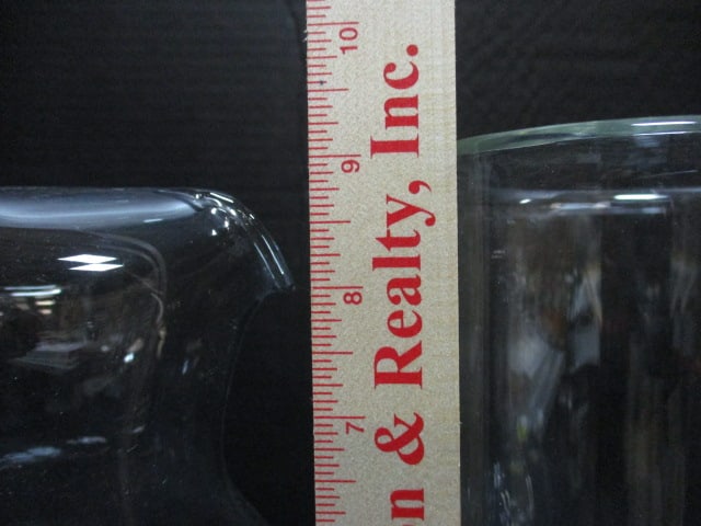 Double Wall Glass Pitcher 9 1/2" & Glass 9" Pitcher w/Ice Lip - 11