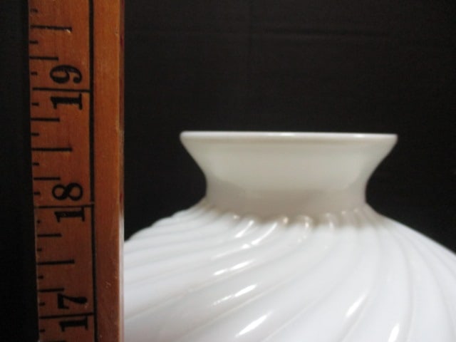 Brass Lamp w/Glass Globe - 10