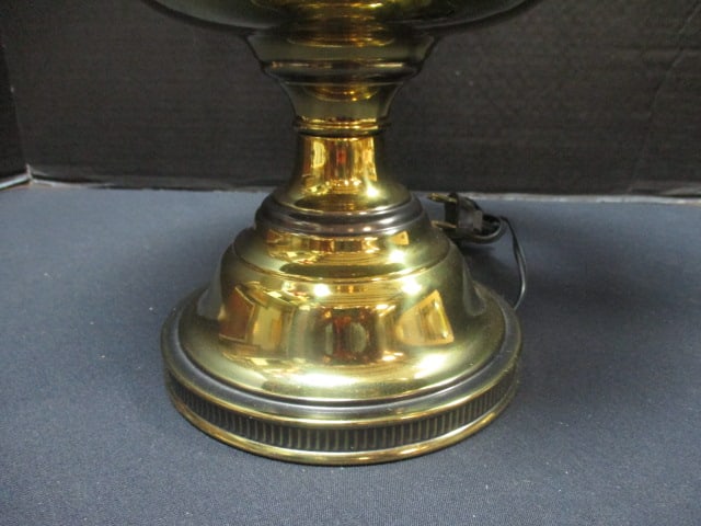 Brass Lamp w/Glass Globe - 5