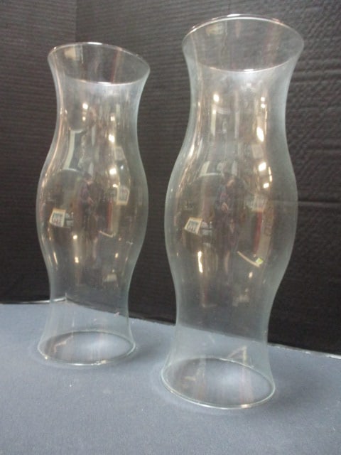 2 Glass Shades & 4 Glass Hurricanes - 13