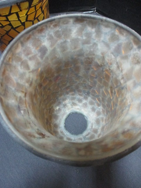 2 Glass Shades & 4 Glass Hurricanes - 4