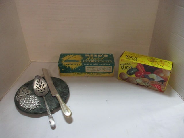 Reed's Rocket Nutcracker in box, Vegetable Slicer in Box, etc.: See all pictures 