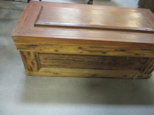 Antique Wood Trunk/Tool Chest - 10
