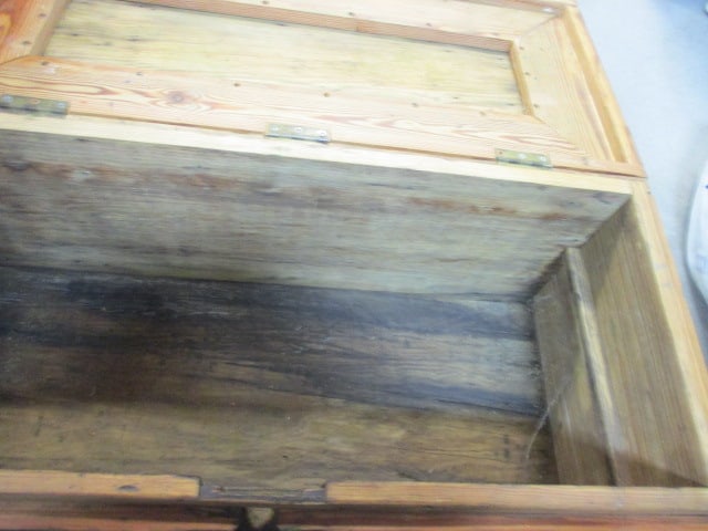 Antique Wood Trunk/Tool Chest - 6