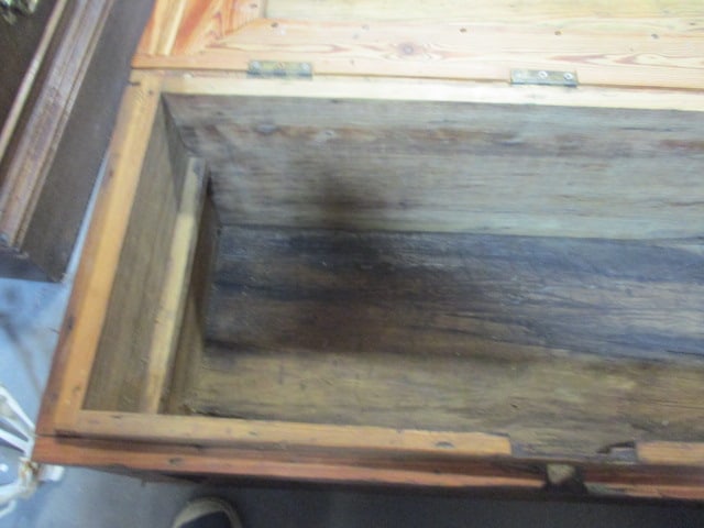 Antique Wood Trunk/Tool Chest - 7