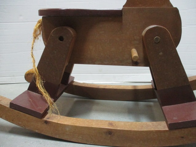 Vintage Wood Rocking Horse - 5