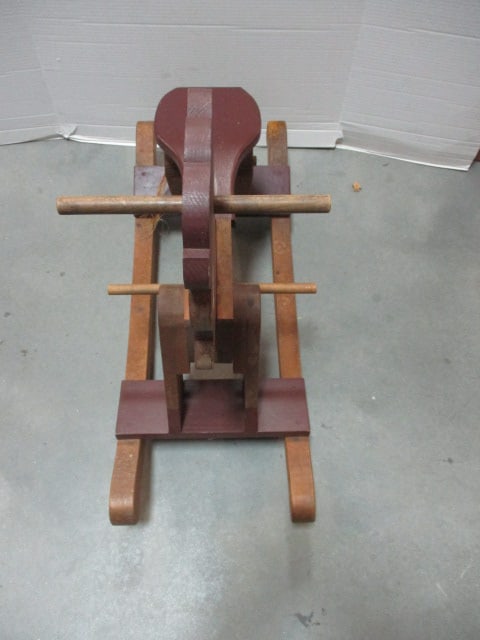 Vintage Wood Rocking Horse - 8