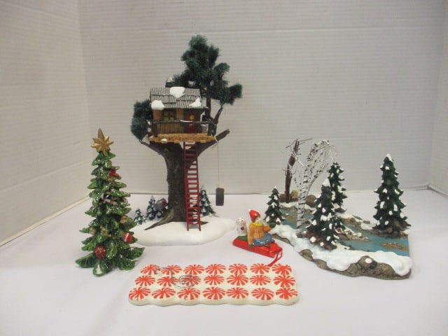 Dept. 56 Treehouse, River Scene, Misc.: See all pictures 