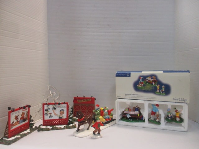 Dept. 56 Billboards, Hayride Figure, Summertime Family Picnic: . 