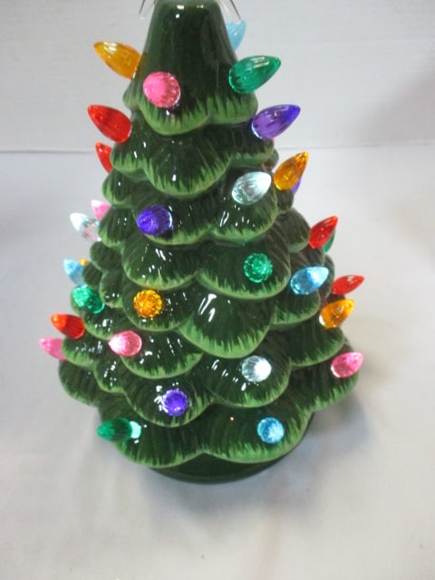 Christmas Cookie Jar, Lighted Gingerbread House, Ceramic Tree, & - 15